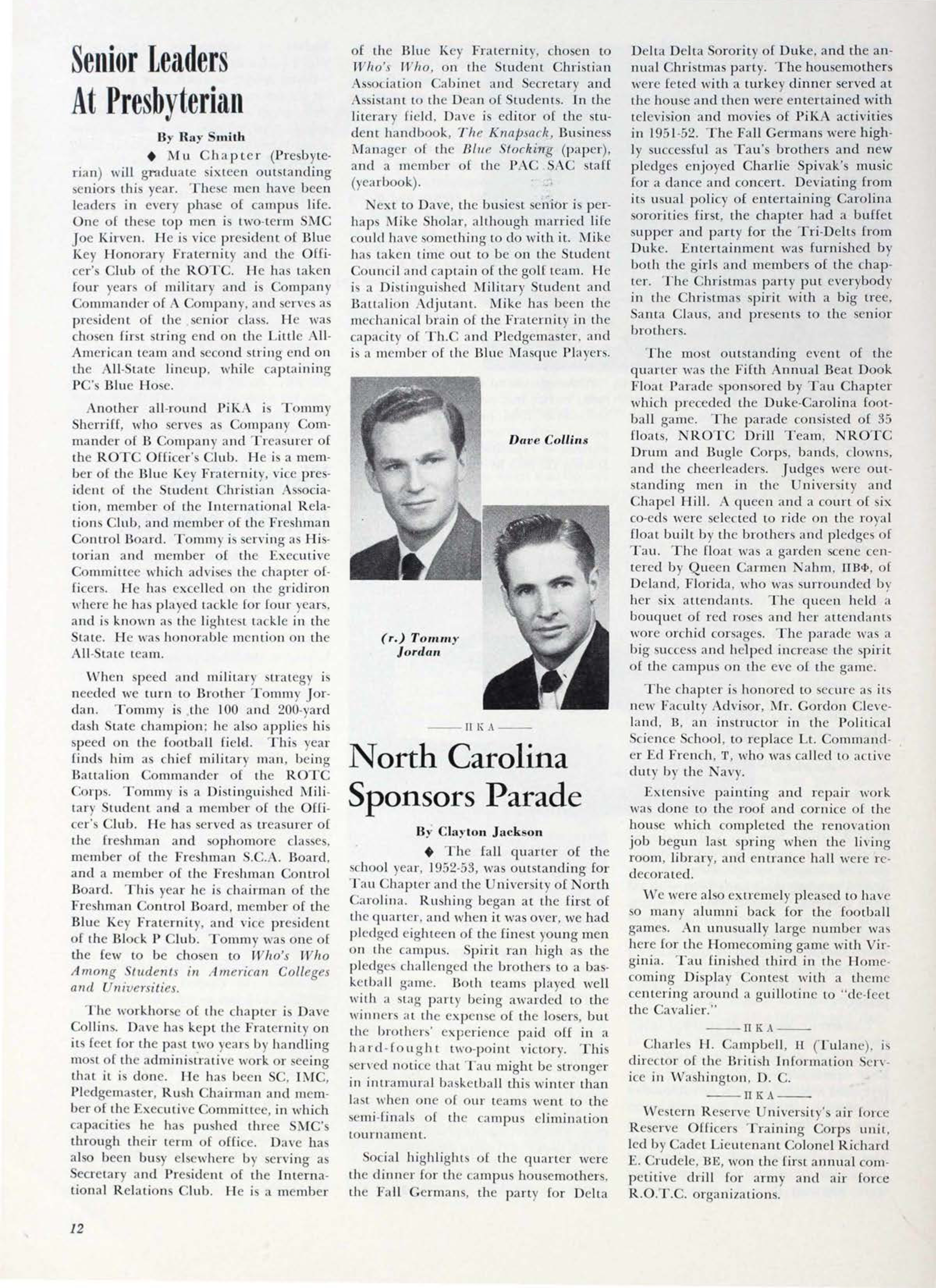 North Carolina Sponsors Parade